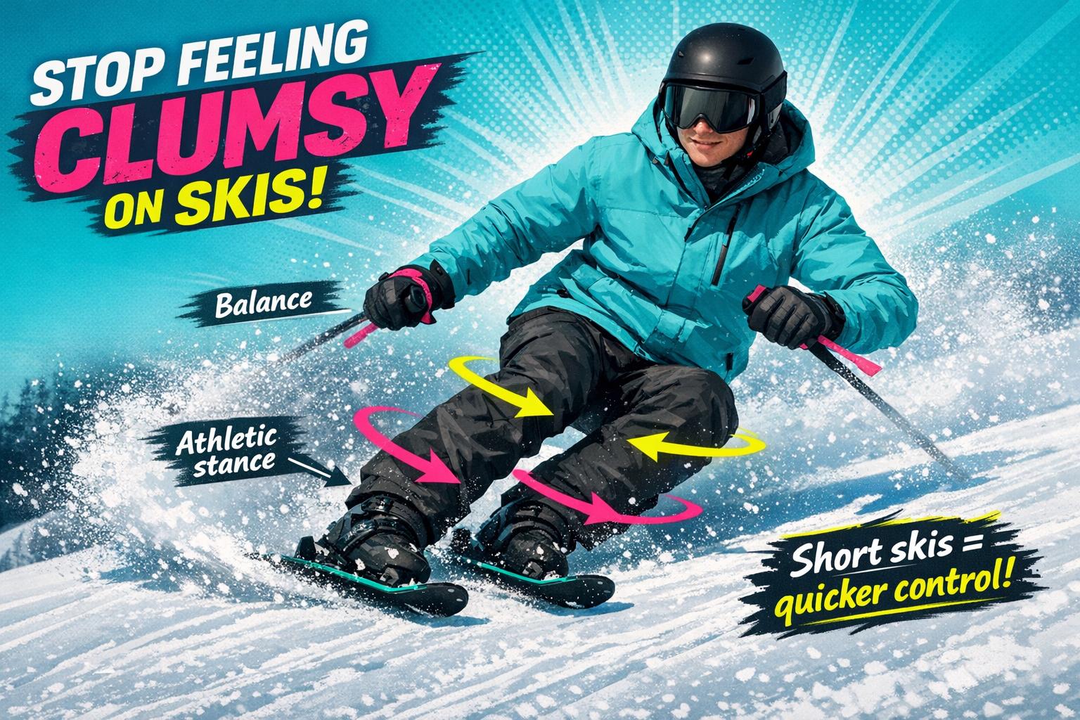 How to Stop Feeling Clumsy on Skis - snowfeet*