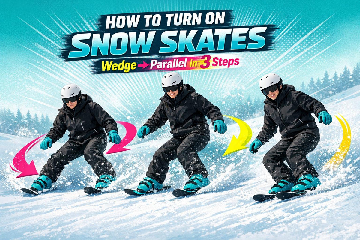 How to Turn on Snow Skates Without Ski Experience - snowfeet*