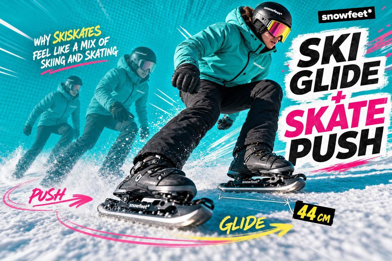 Why Skiskates Feel Like a Mix of Skiing and Skating - snowfeet*