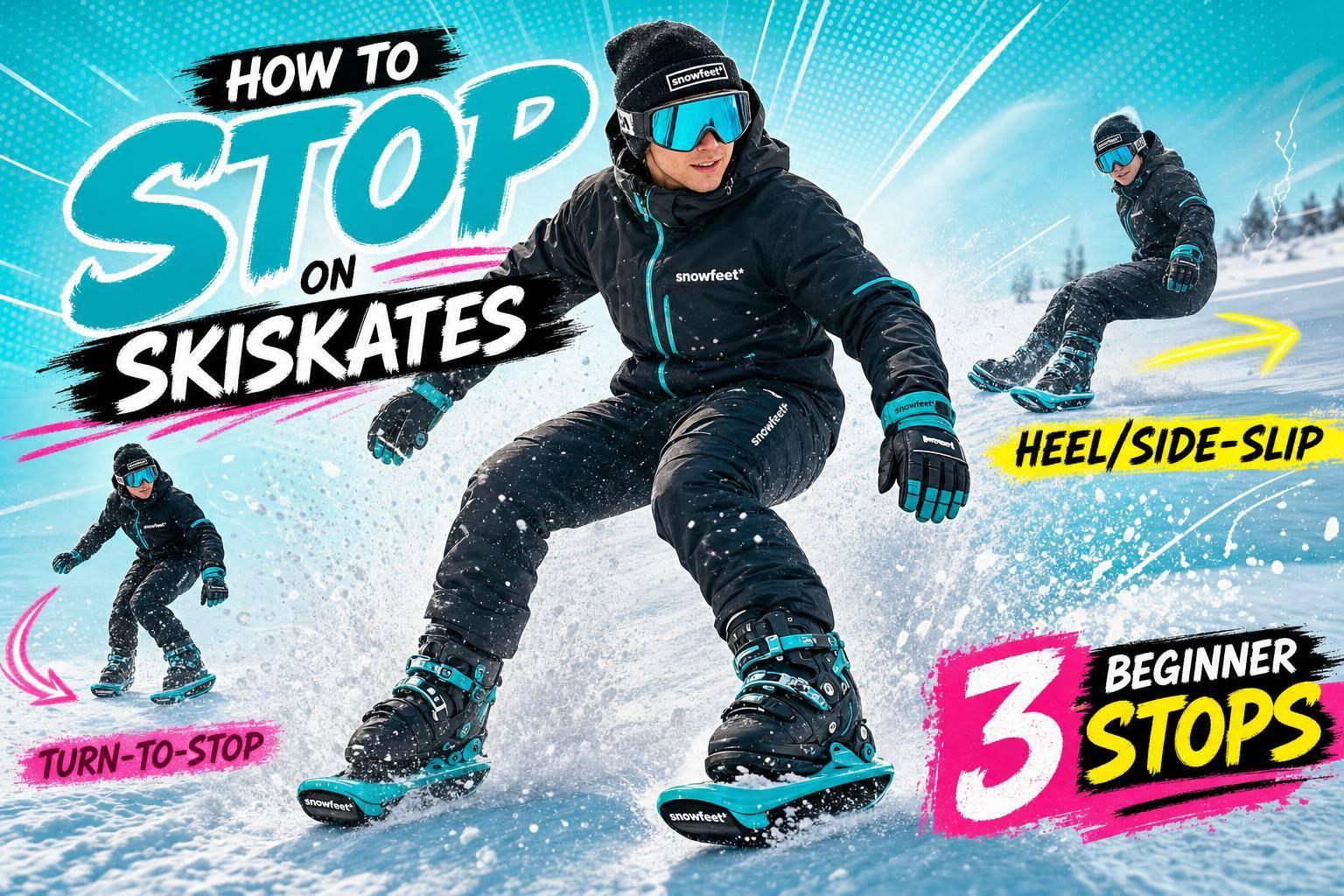 How to Stop on Skiskates as a Beginner - snowfeet*