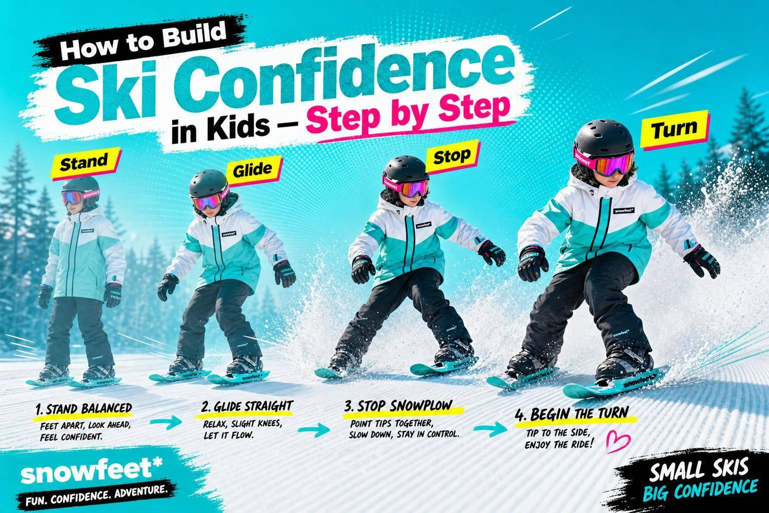 How to Build Ski Confidence in Kids Step by Step - snowfeet*