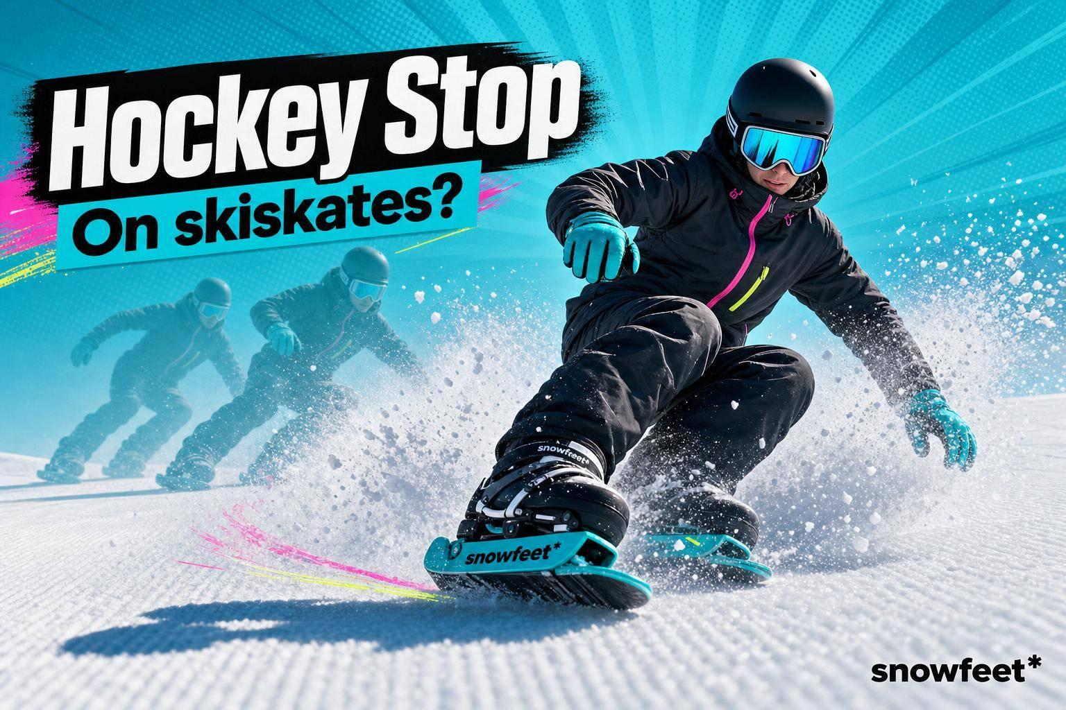 Hockey Stops on Snow: Can You Do Them on Skiskates? - snowfeet*