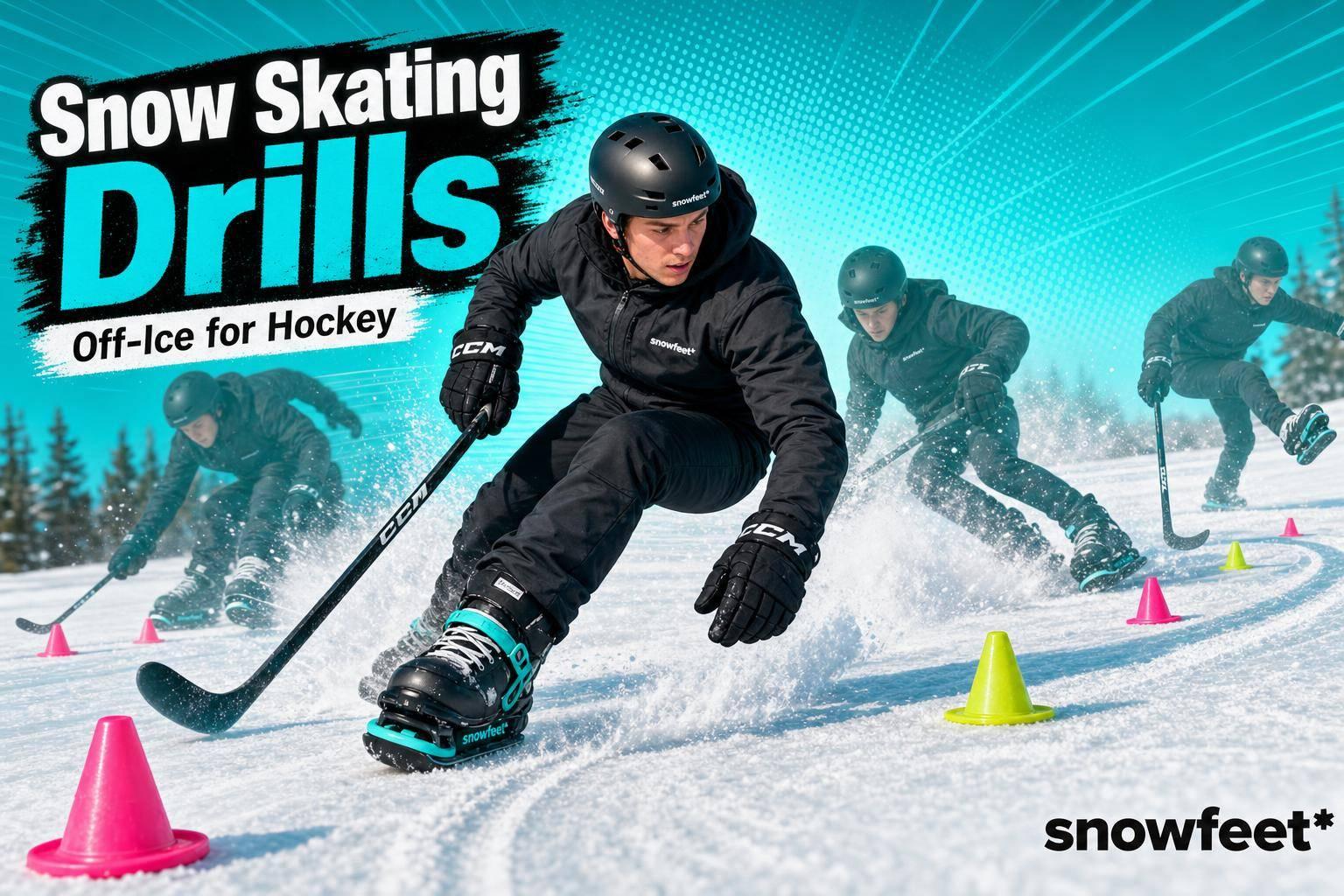 Snow Skating Drills for Hockey Players - snowfeet*