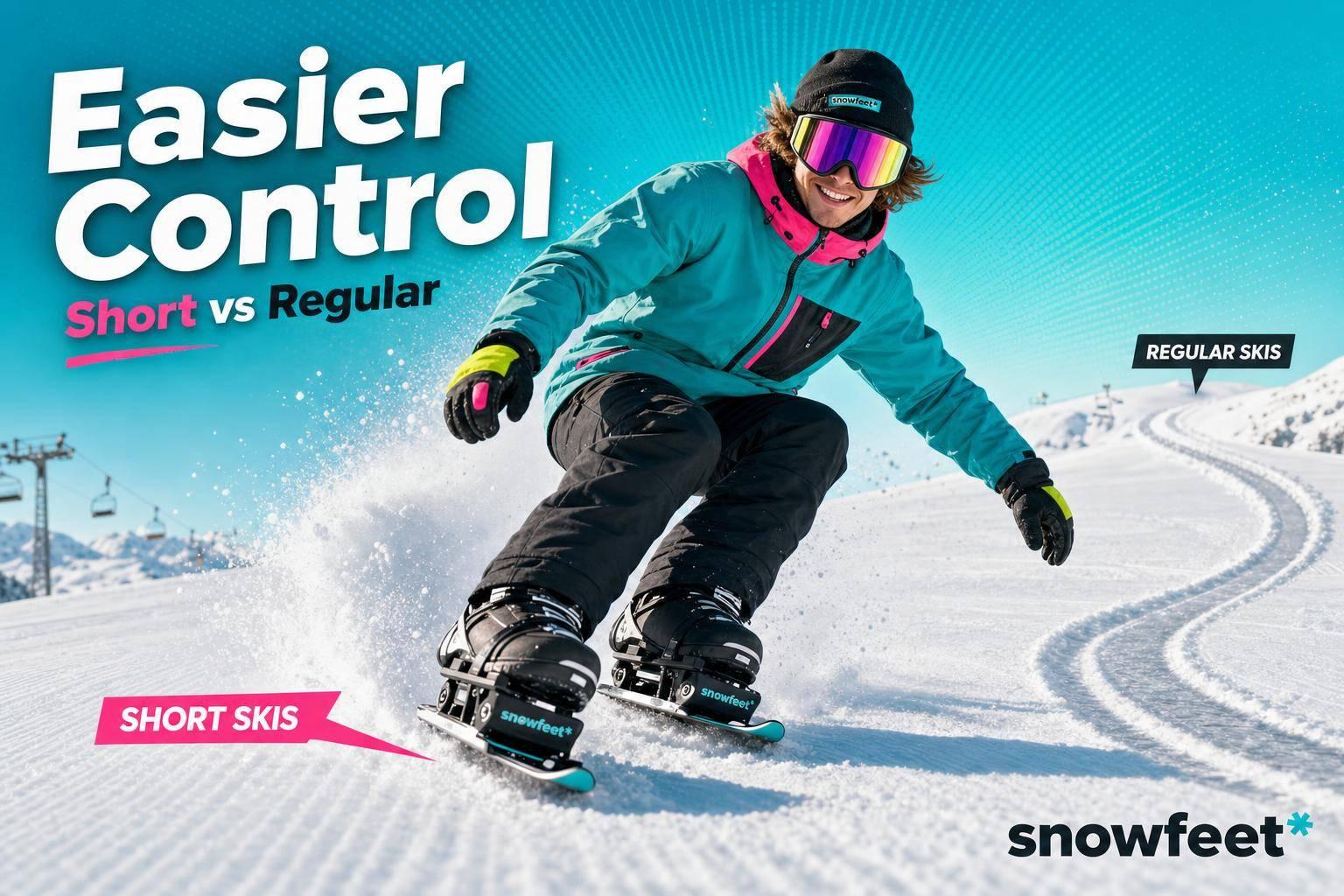 Short Skis vs Regular Skis: Which Is Easier to Control? - snowfeet*
