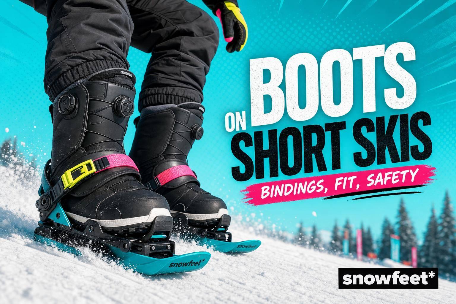 Can You Use Snowboard Boots With Short Skis? - snowfeet*