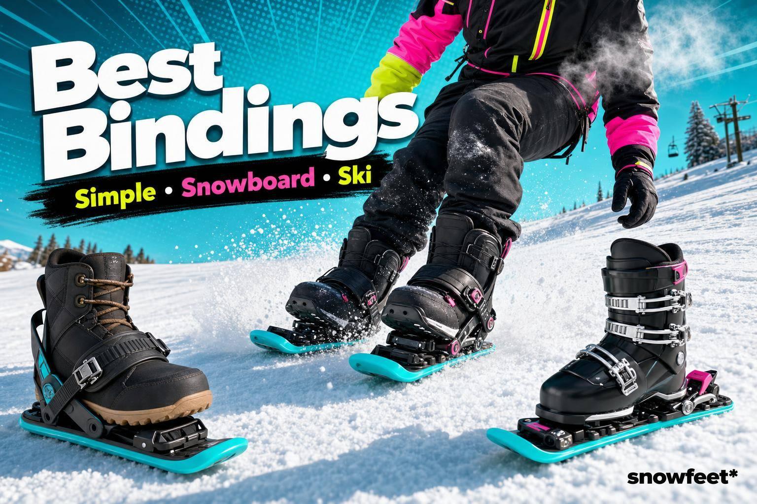 Best Bindings for Skiblades: Simple, Snowboard, or Ski Bindings? - snowfeet*