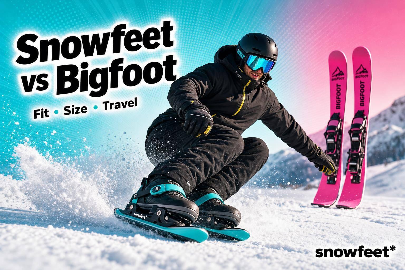 Snowfeet vs Bigfoot Snowblades: A Modern Comparison - snowfeet*