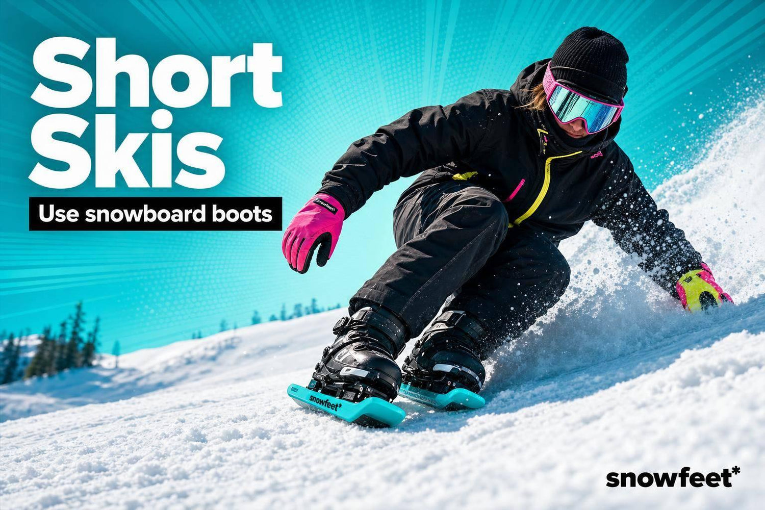 Best Short Skis for Snowboarders (Use Your Snowboard Boots) - snowfeet*