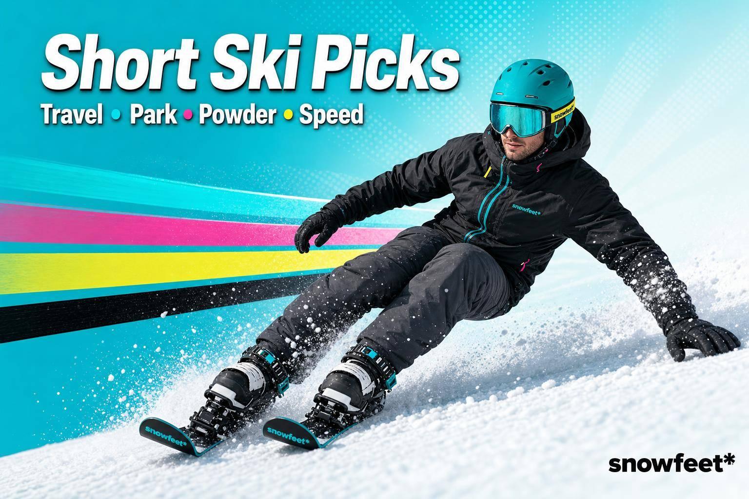 Best Short Skis for Men in 2026 - snowfeet*