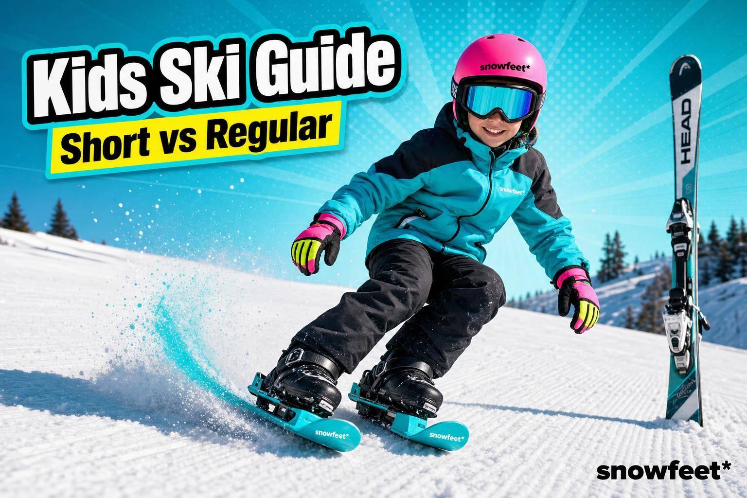 Snow Skis for Kids: Short Skis vs Regular Skis - snowfeet*
