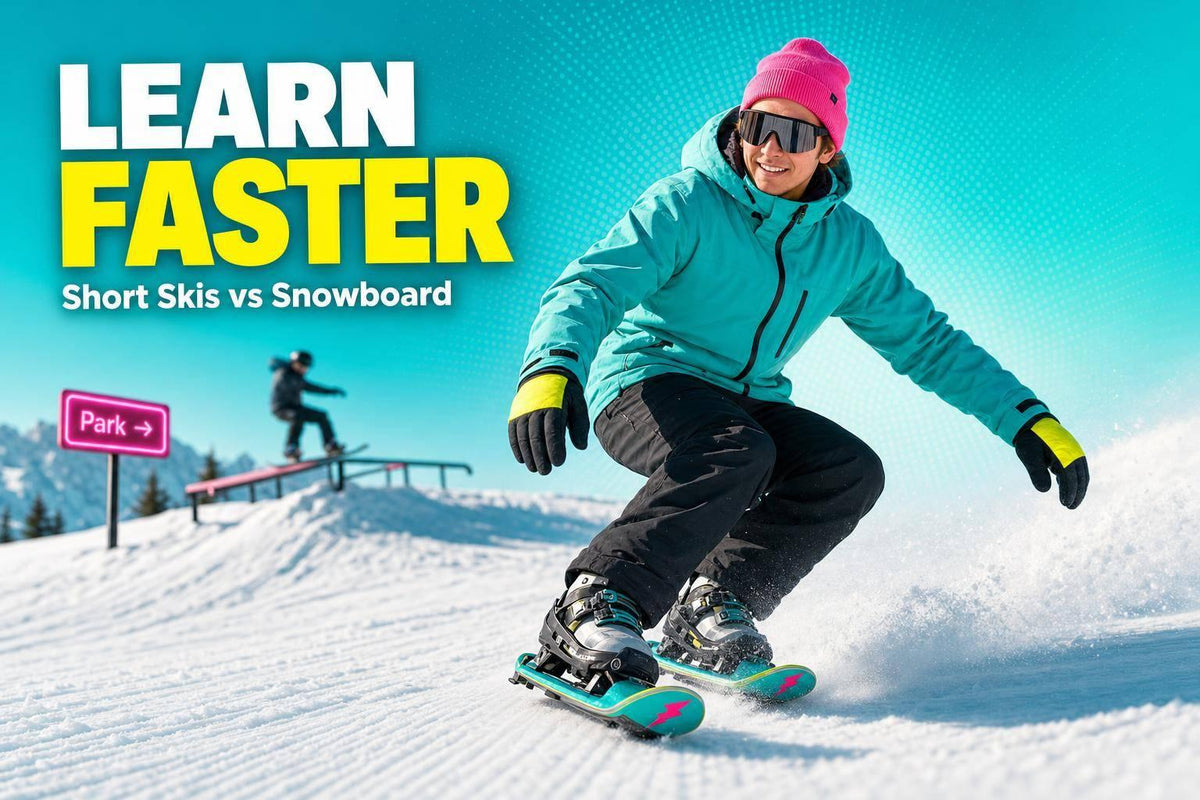 Short Skis vs Snowboarding for First-Timers - snowfeet*