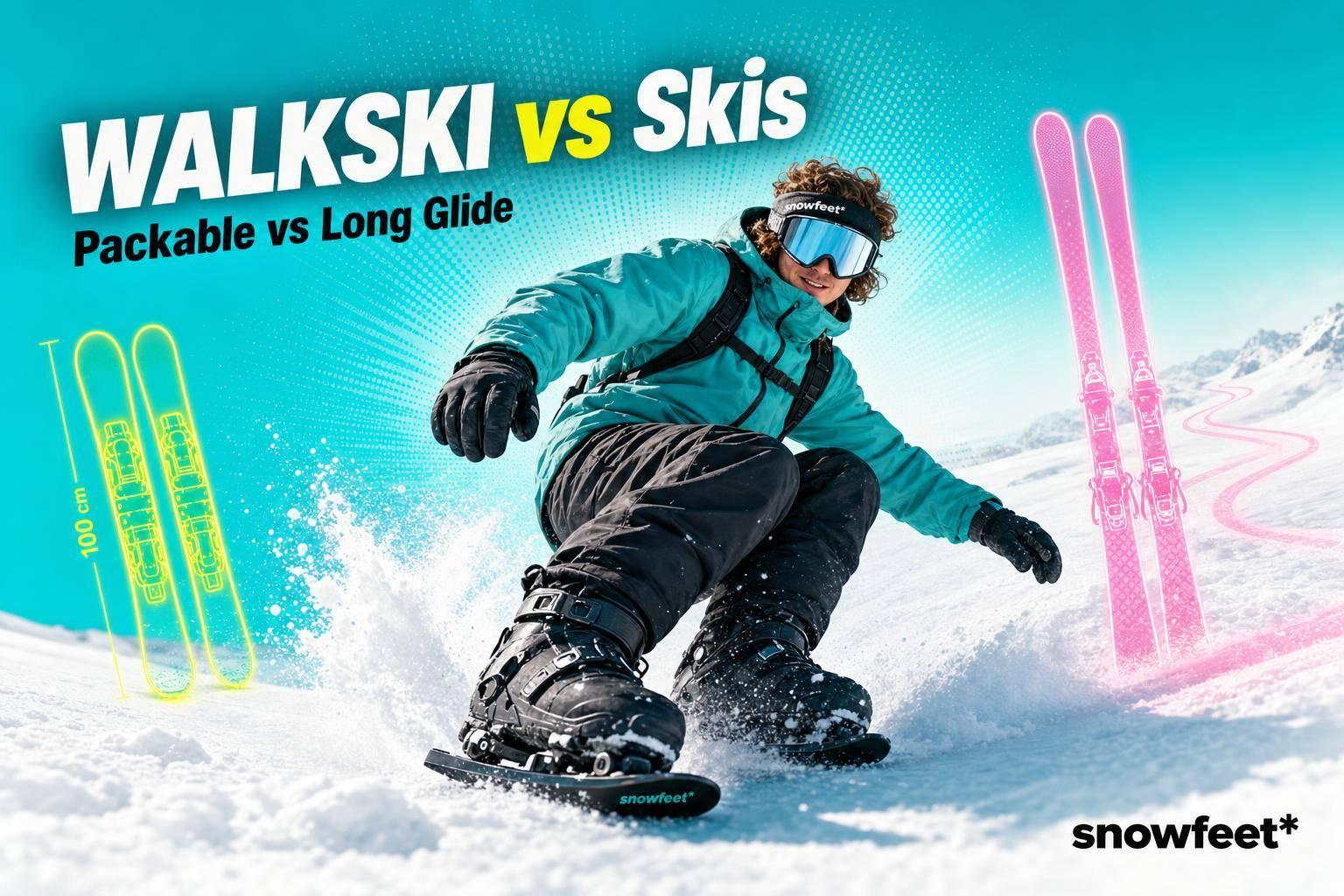WALKSKI vs Traditional Touring Skis - snowfeet*