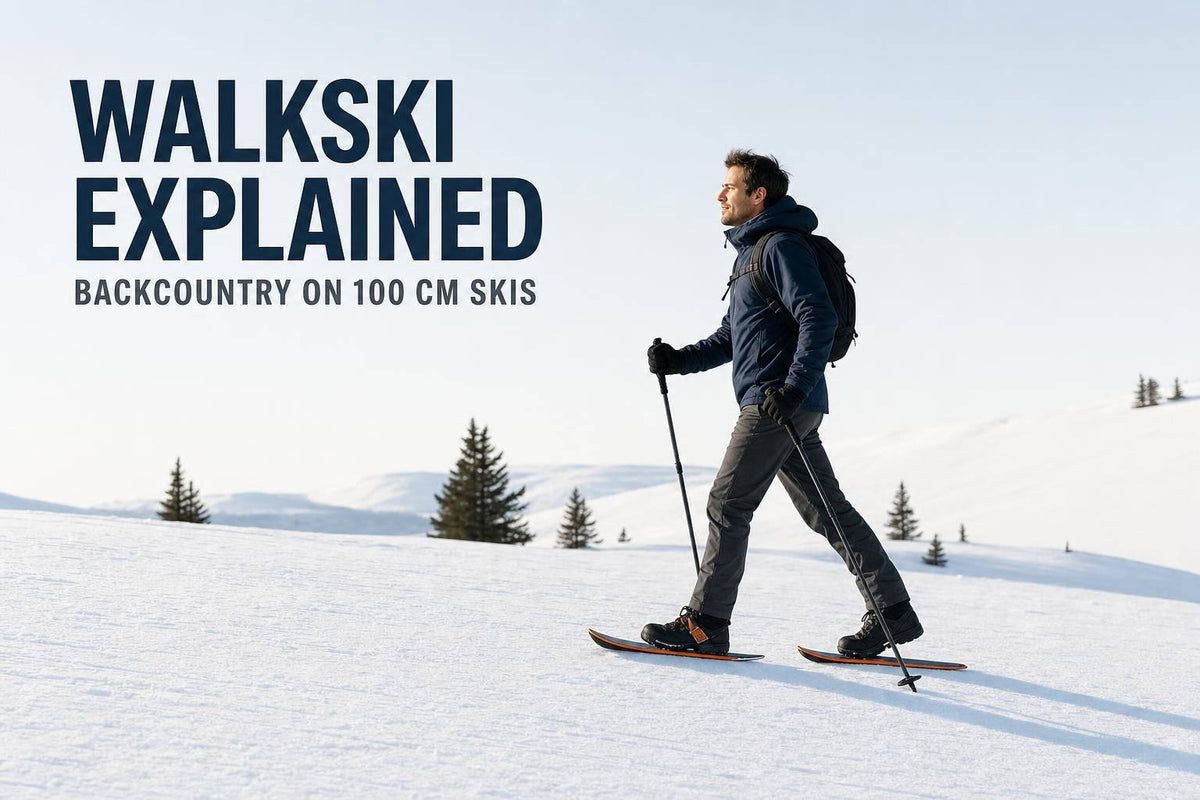 WALKSKI Explained: Backcountry on 100 cm Skis - snowfeet*