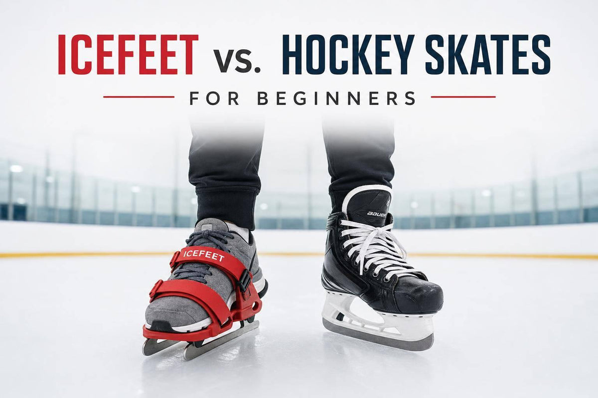 Icefeet vs Hockey Skates for Beginners - snowfeet*