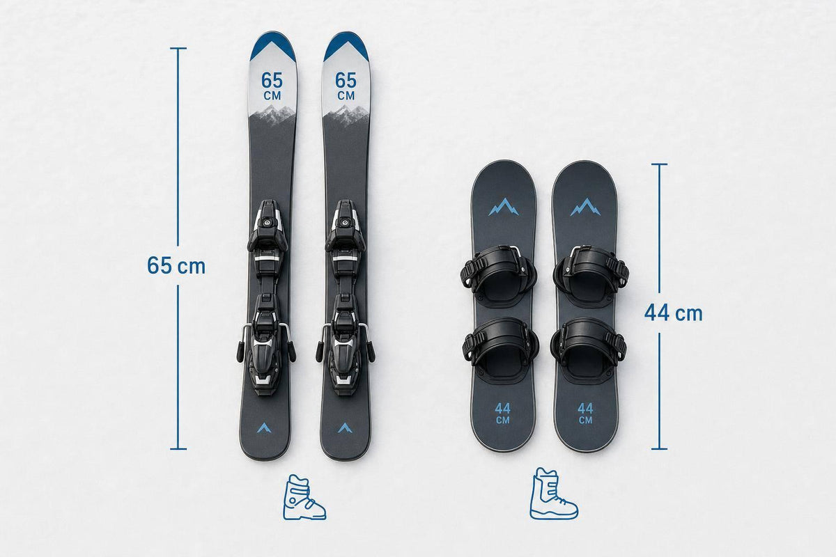 65 cm Skiblades vs Snowskates for Local Hills - snowfeet*