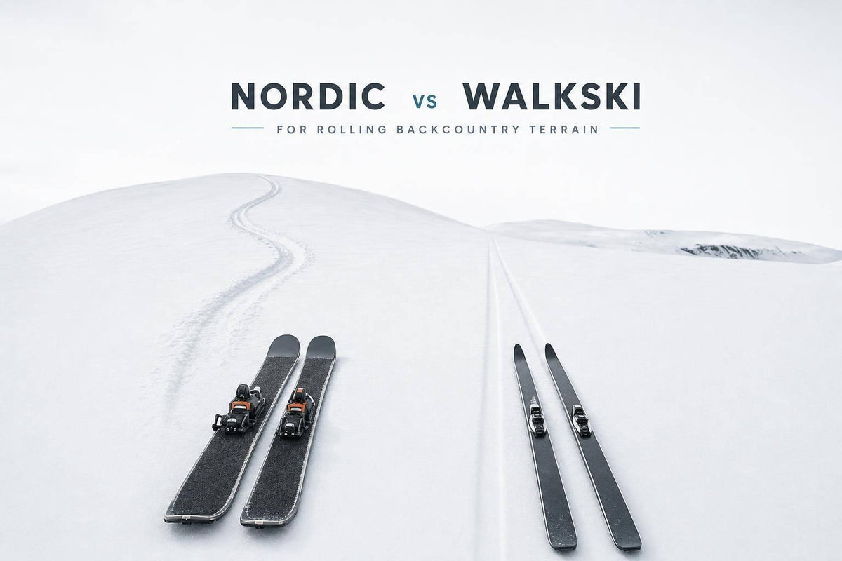 NORDIC vs WALKSKI for Rolling Backcountry Terrain - snowfeet*