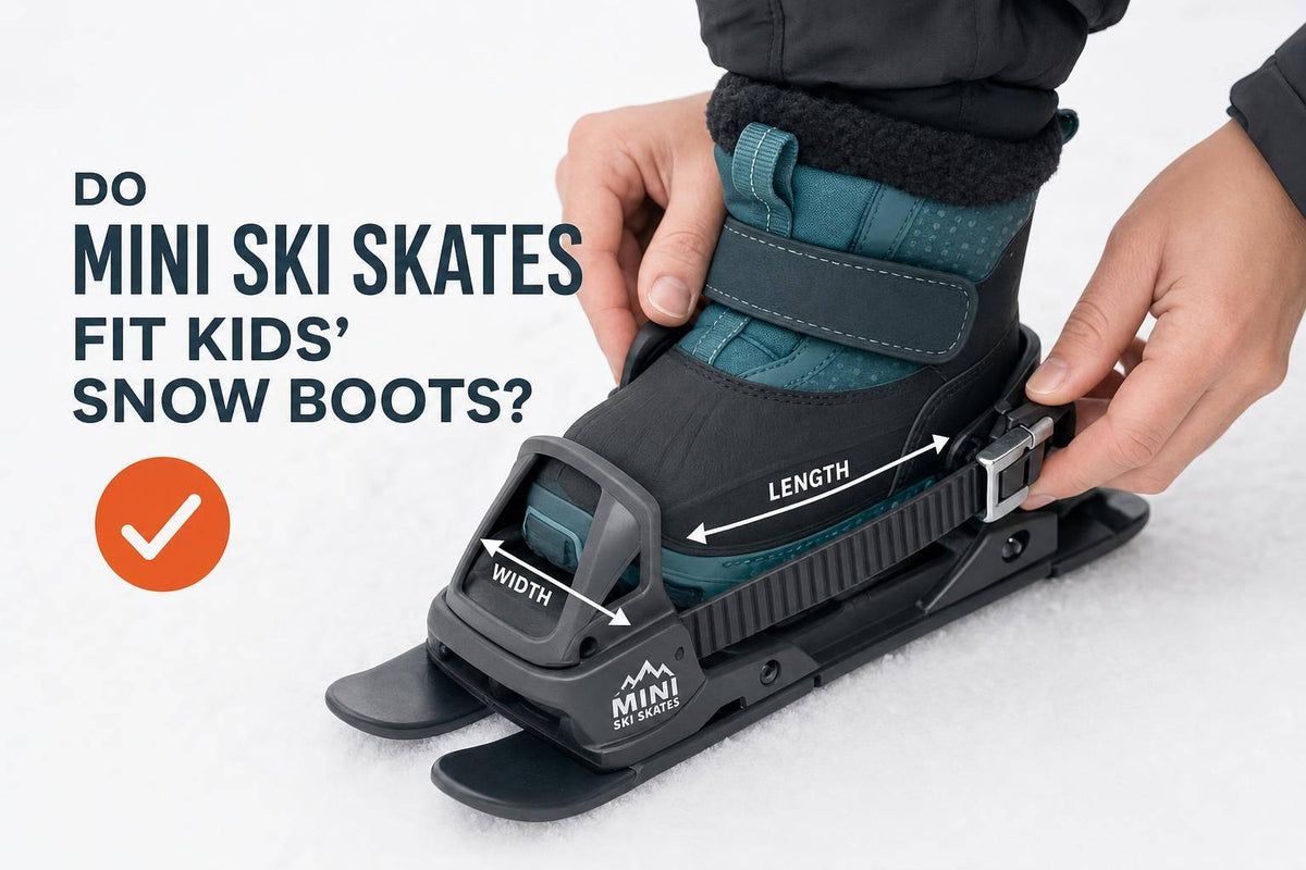Do Mini Ski Skates Fit Kids' Snow Boots? - snowfeet*