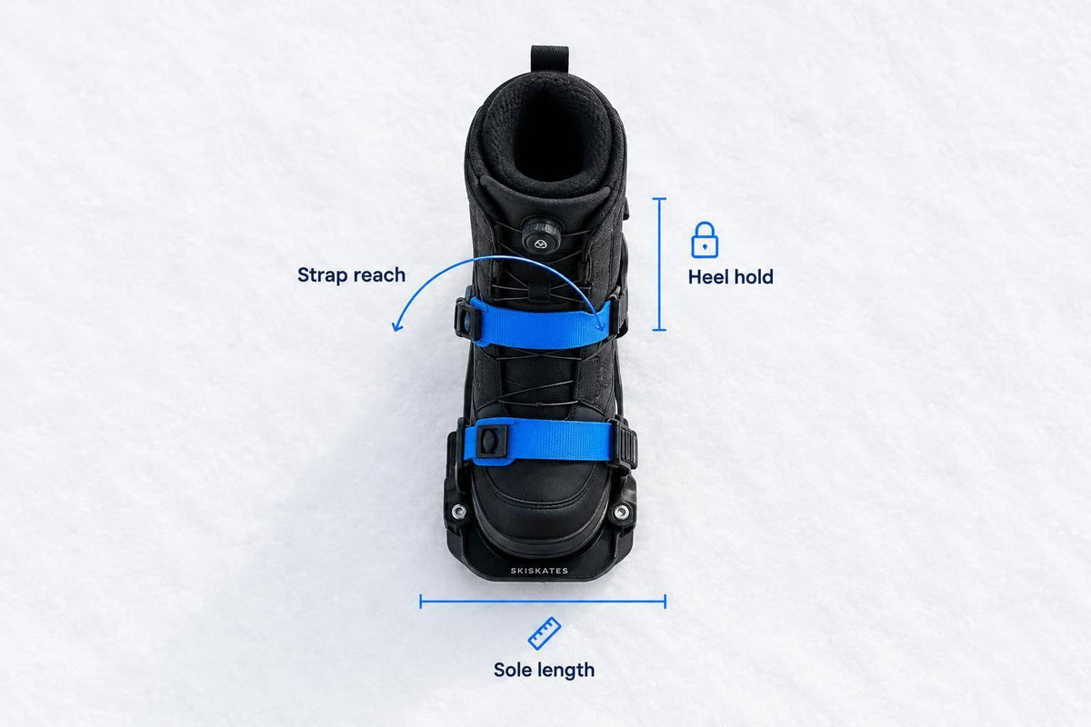 Skiskates for Snowboard Boots: Fit and Sizing Guide - snowfeet*