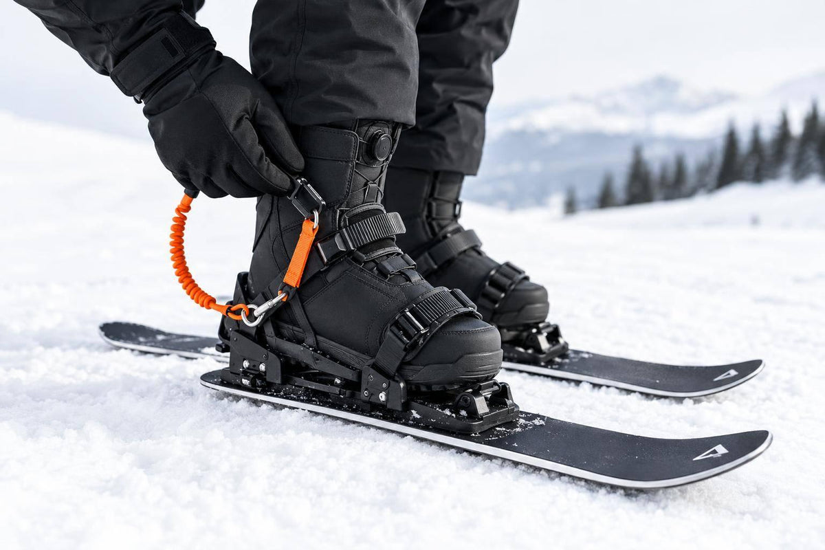 From Snowboard to Skiblades Without New Boots - snowfeet*