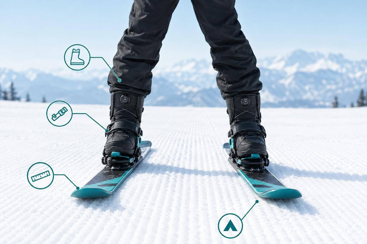 Skiing on Snowboard Boots for Beginners - snowfeet*
