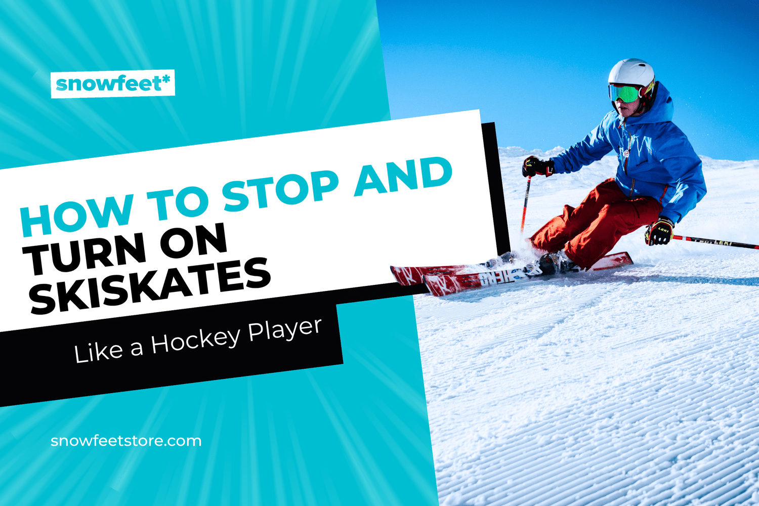 How to Stop and Turn on Skiskates Like a Hockey Player - snowfeet*