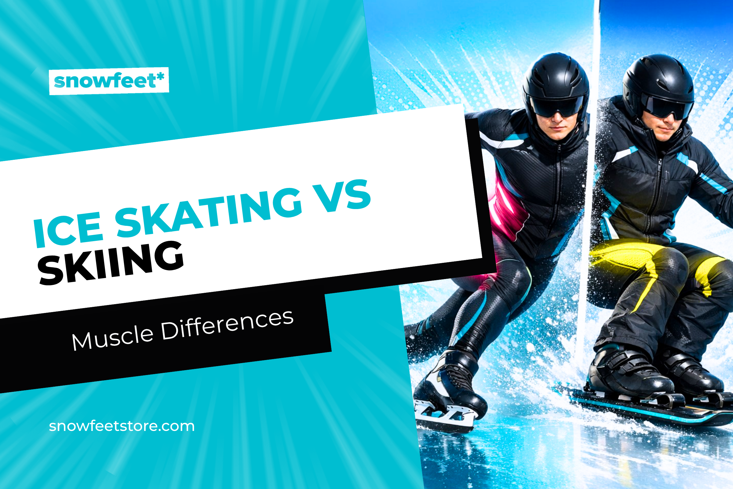 Ice Skating vs Skiing Muscle Differences Explained