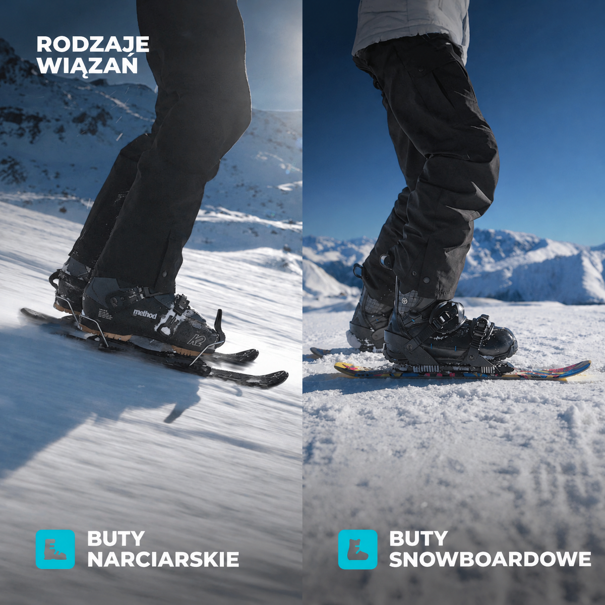Skiblades, short skis - Snowfeet* 65cm, Product photo, wood core skis, binding options.
#Model_Snowfeet 65 CM