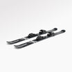 Skiboards Snowblades Short Mini Skis - snowfeet* 120 CM, Product photo, wood core skis, pro ski binding, black mountain color.