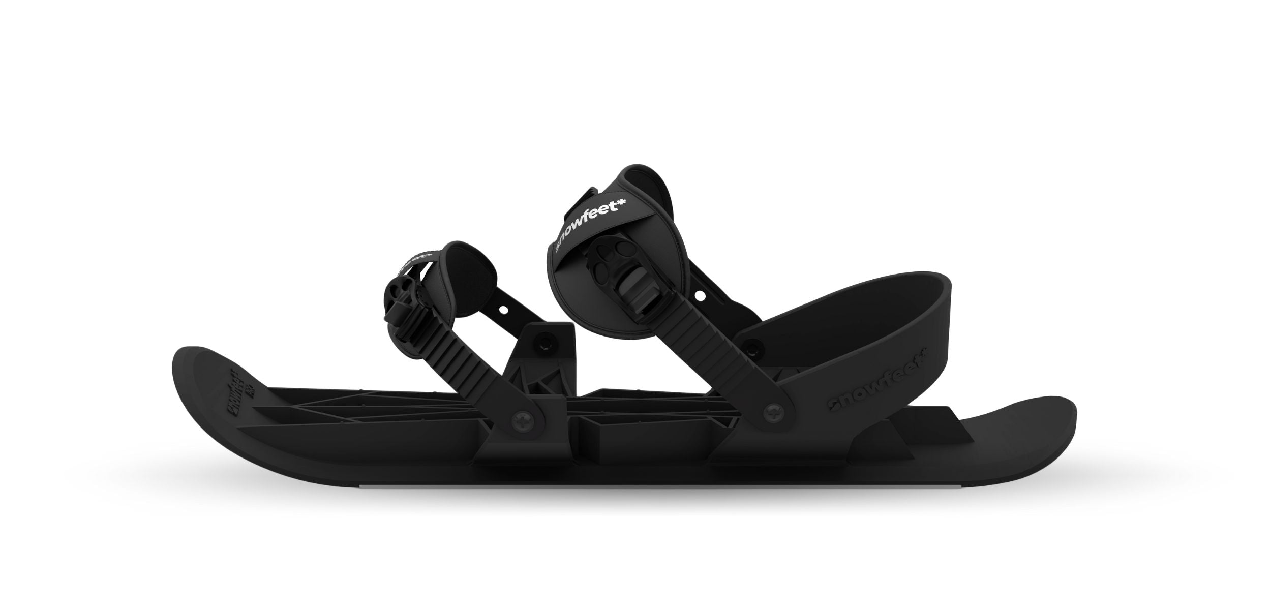 snowfeet pro mini ski skates for snow snowskates skiskates skating ski short ski