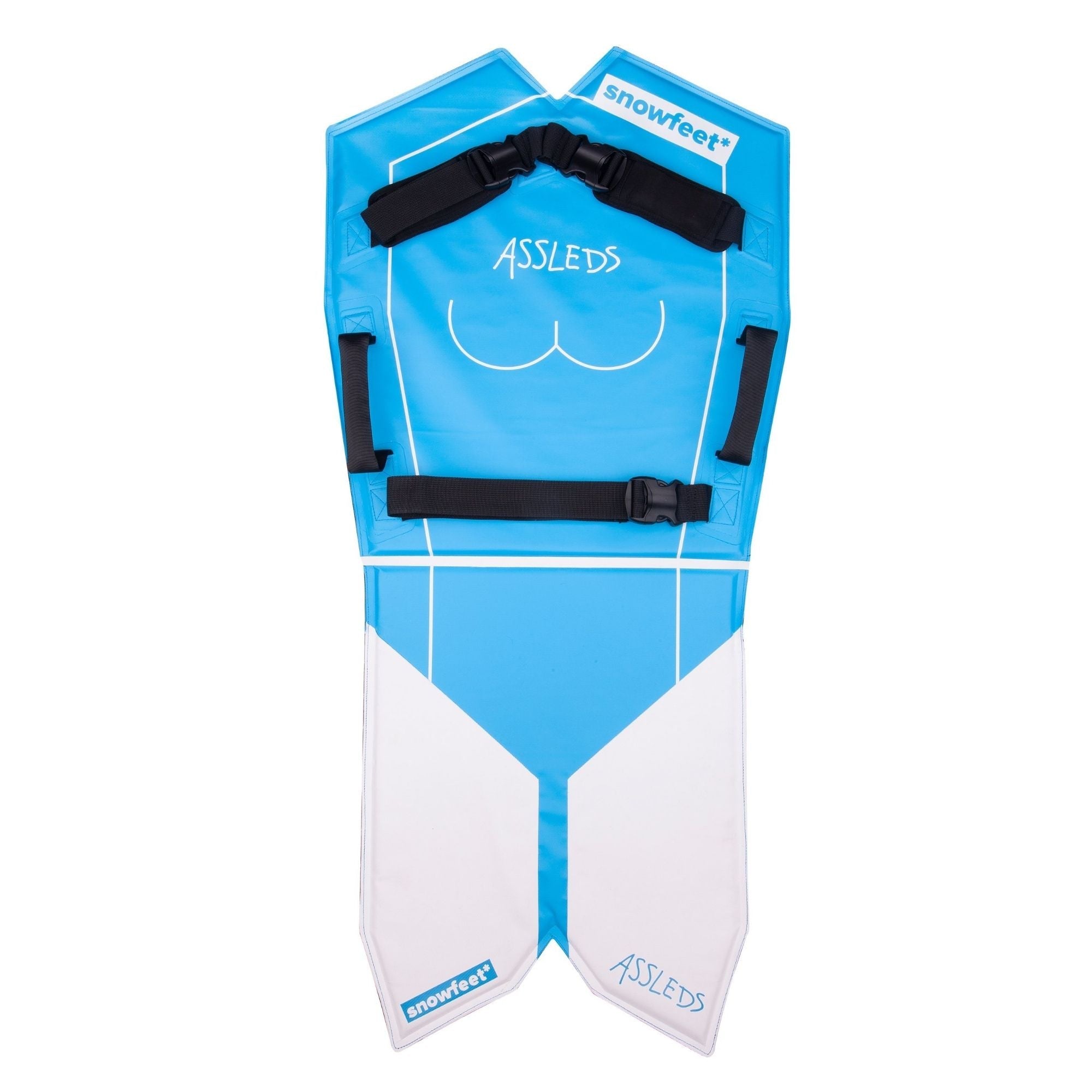 Assled - Wearable Foldable Snow Sled for Adults and Kids / Toboggan Foam Sledge - by Snowfeet* - snowfeet*
