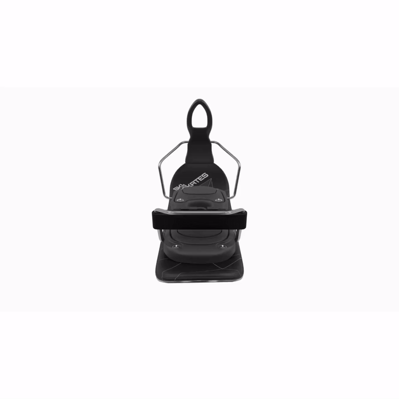 Skiskates by Snowfeet* | 44 CM | Black Triangle | Ski bindings | Skiblades Snowblades Mini Skis | Shortest Ski