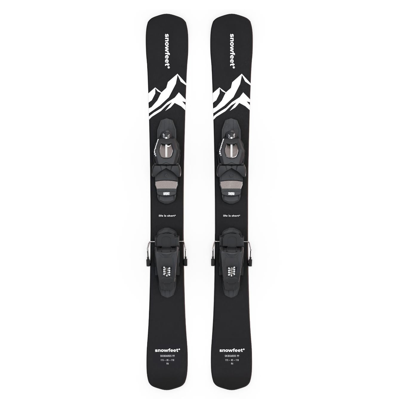 Snowfeet* | 99 CM | Skiblades Snowblades Skiboards Short Skis - snowfeet*