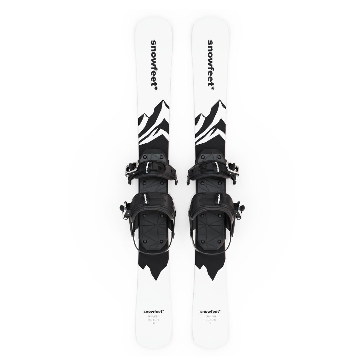 Snowfeet* | 99 CM | Skiblades Snowblades Skiboards Short Skis - snowfeet*