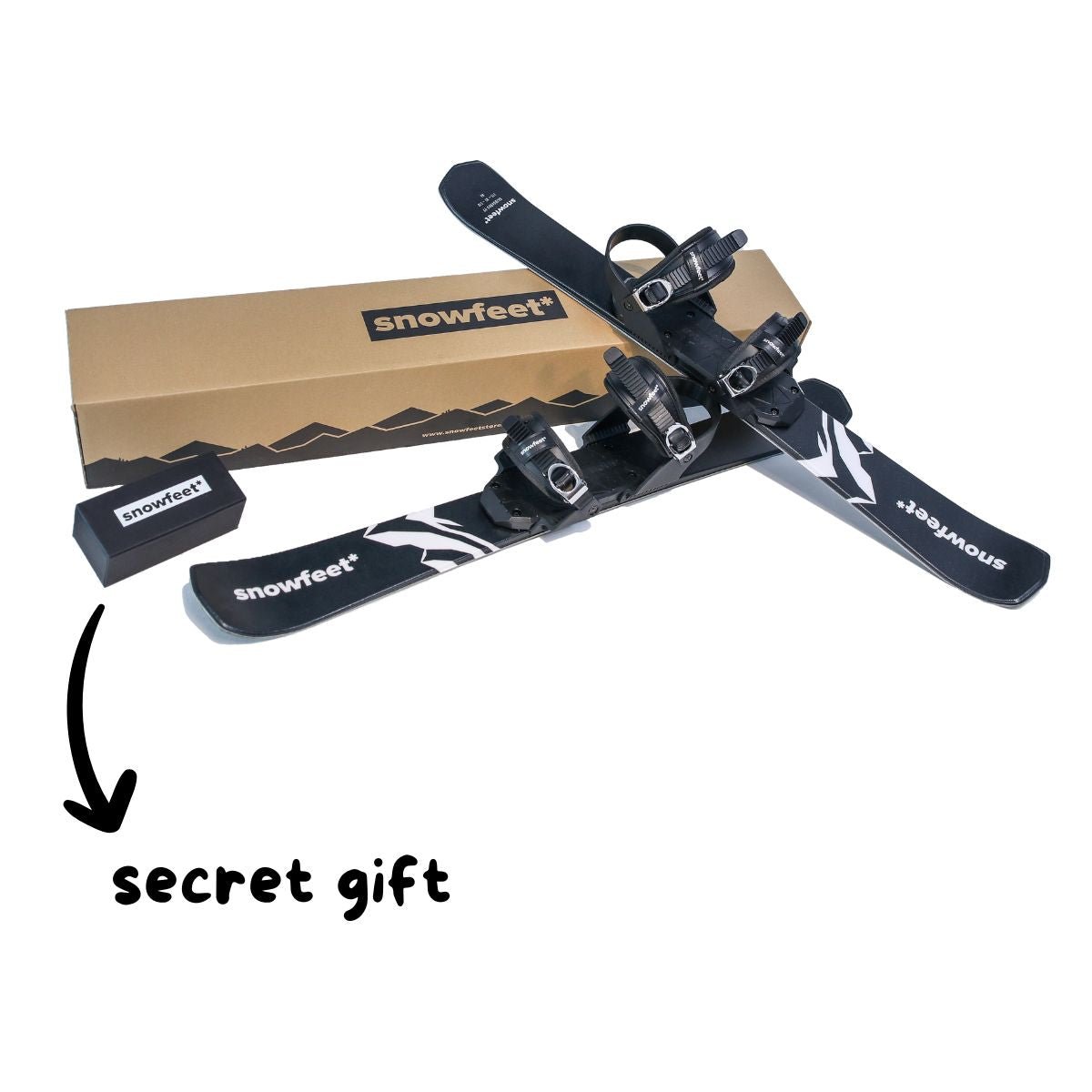 Snowfeet* | 99 CM | Skiblades Snowblades Skiboards Short Skis - snowfeet*