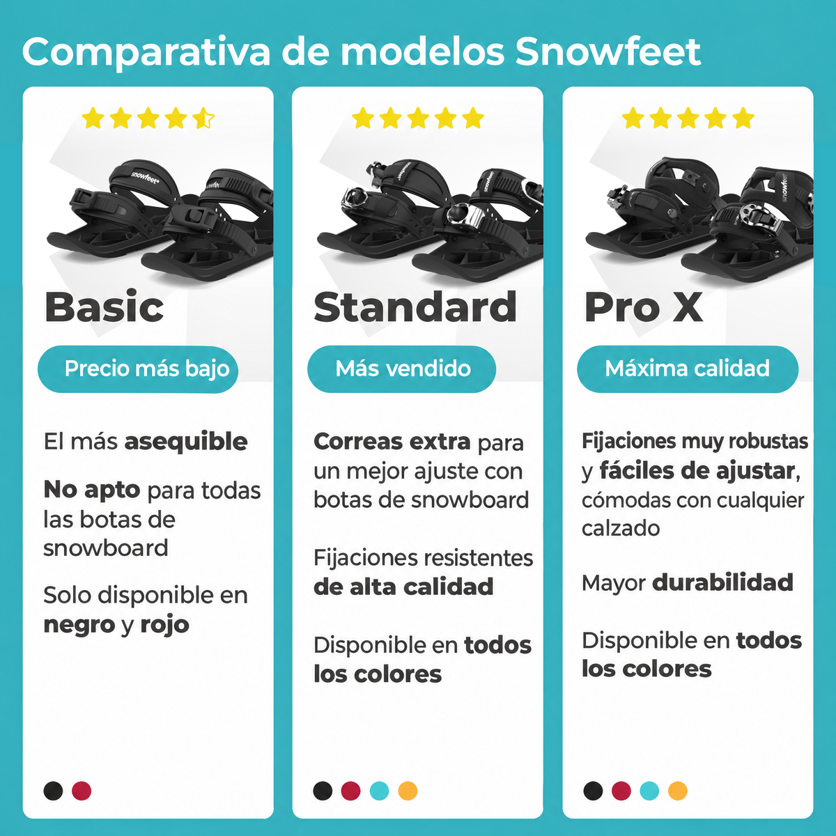 Snowfeet* | Mini Ski Skates | 38 CM - snowfeet*