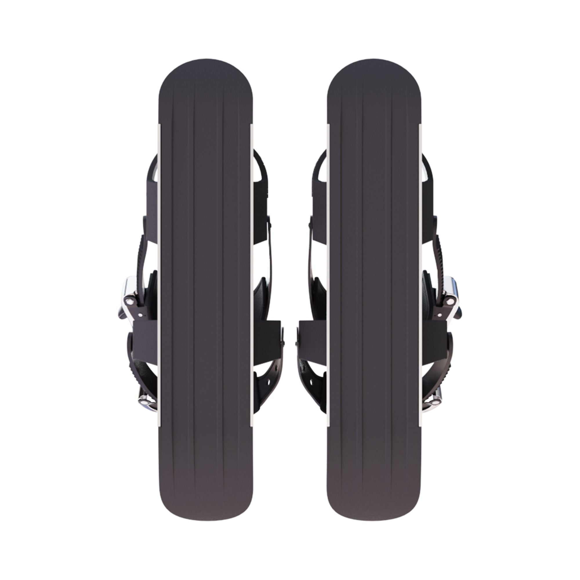 Skiskate, skates on snow - Snowfeet* 50cm, Product photo, wood core skis, black color variant.
#Model_Snowfeet 50 CM#Binding_Standard
