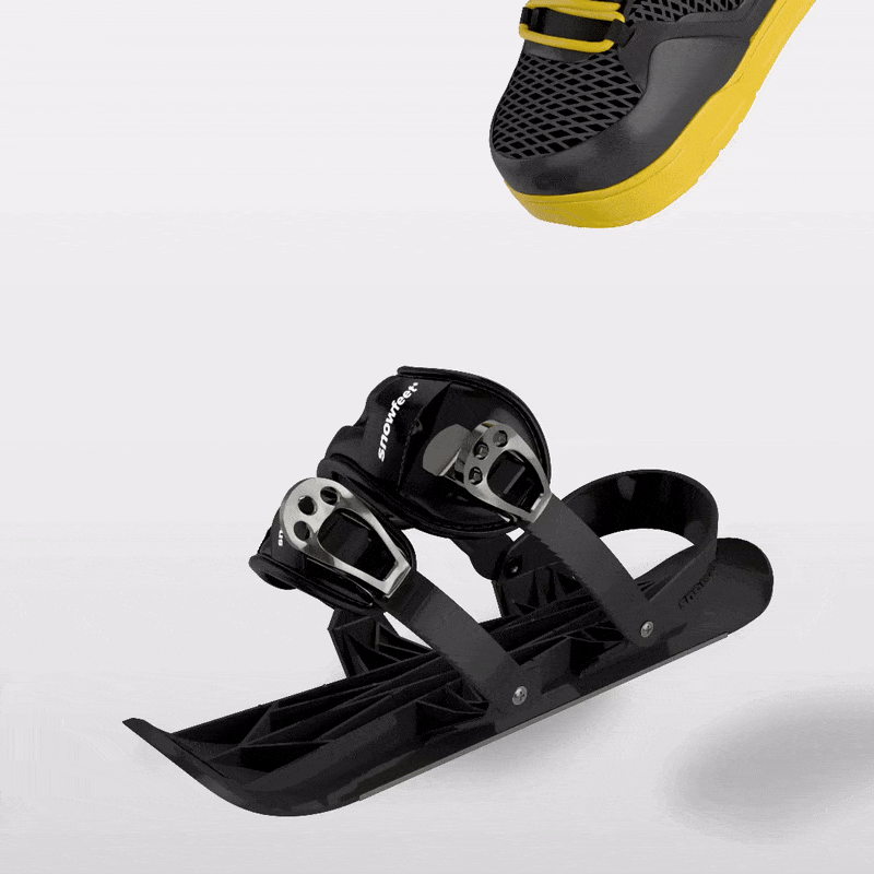 Snowfeet pro mini ski skates for snow snowskates skiskates skating ski short ski mini skiskate for snow snowfeet new model best model