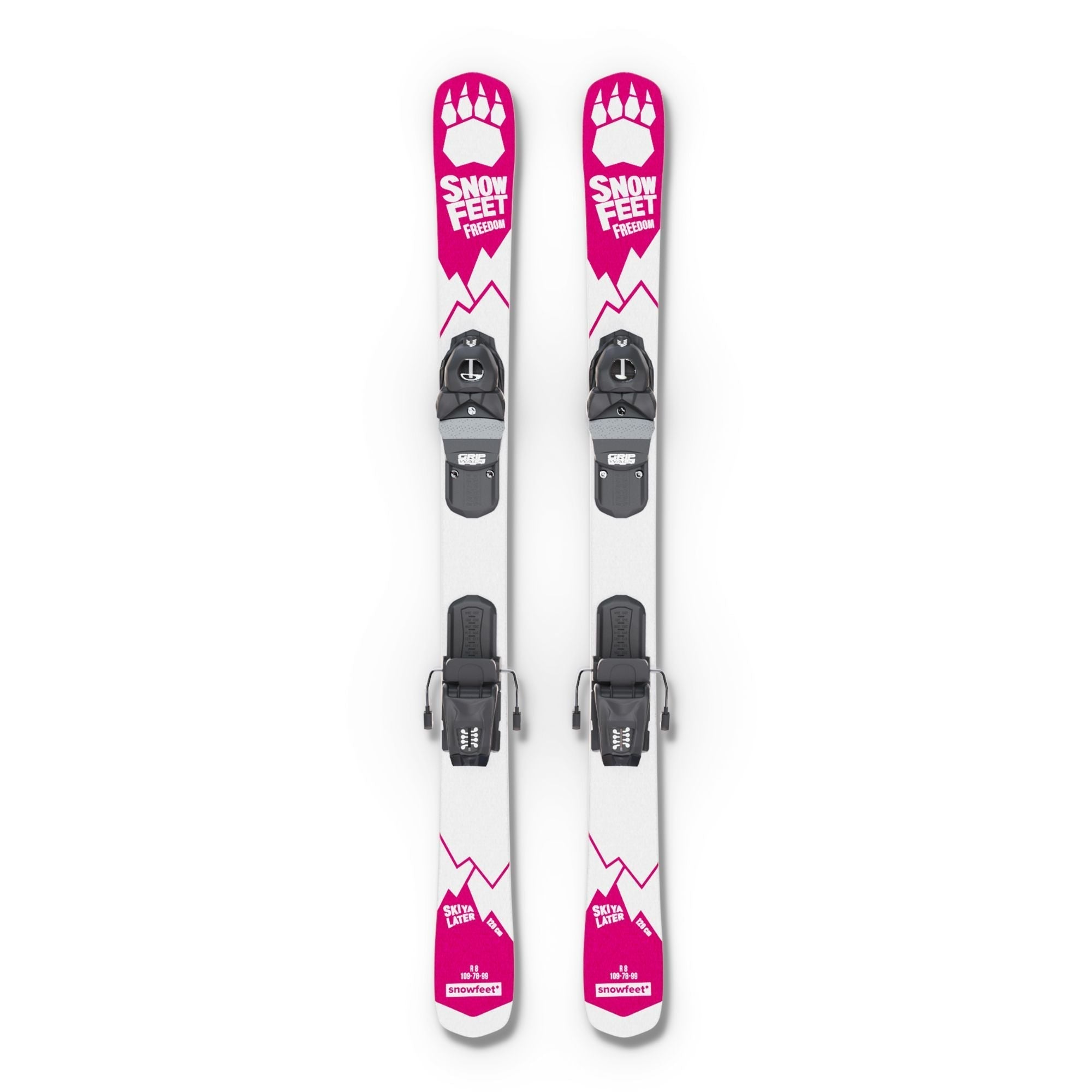 Snowfeet* Short Skis | 130 CM | Skiblades Skiboards Snowblades - snowfeet*