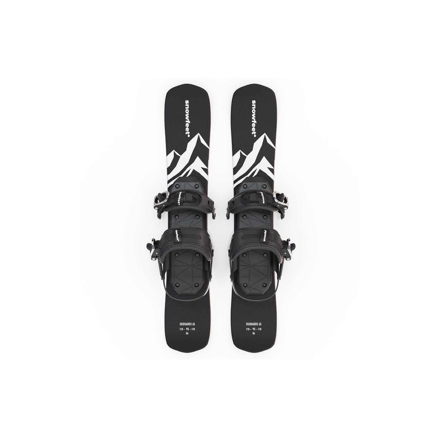 Snowfeet* Skiblades | 65 CM | Skiboards Snowblades Short Mini Skis - snowfeet*