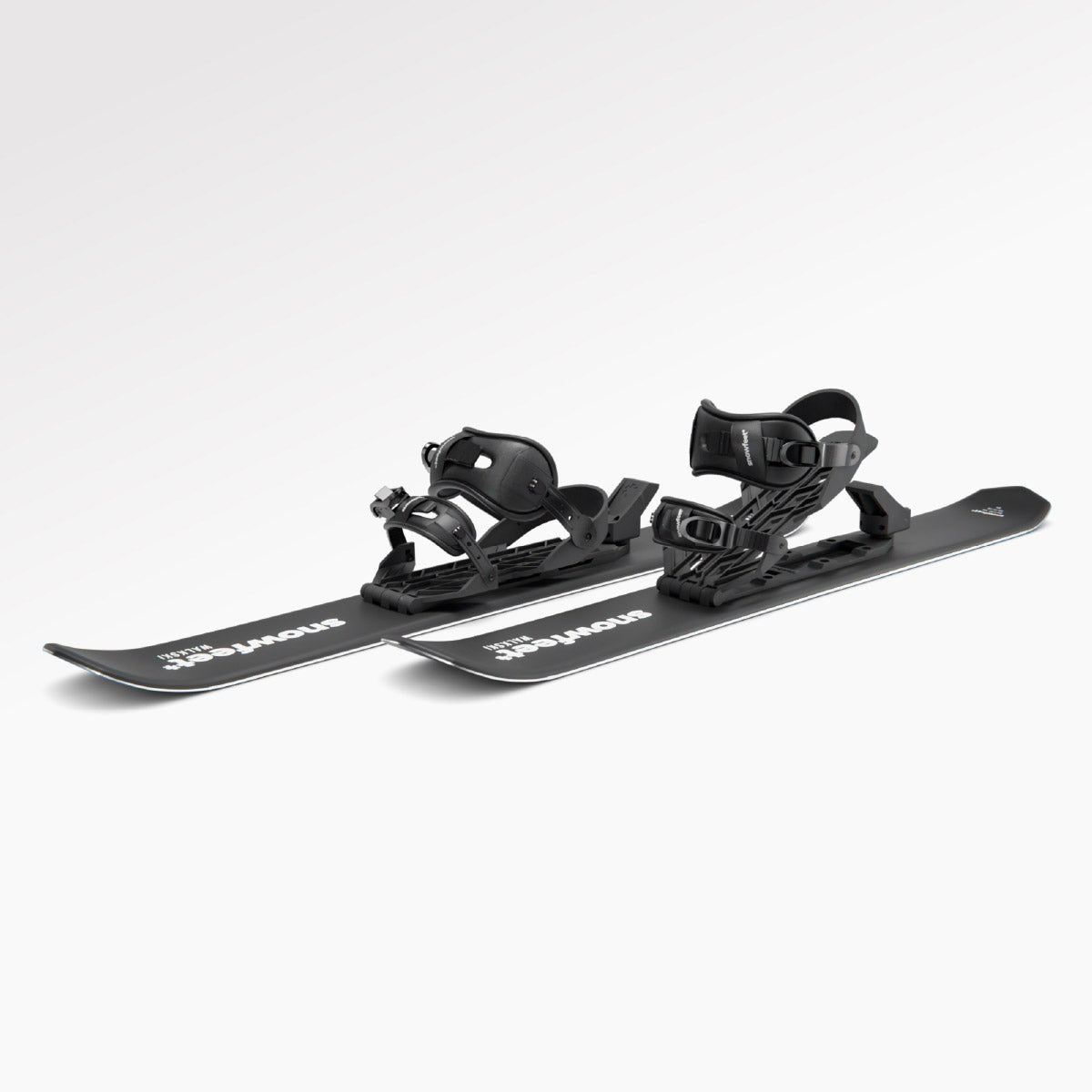 Snowfeet Walkski short backcountry touring skis for hiking and skiing, Climbing skins included, wood core.
