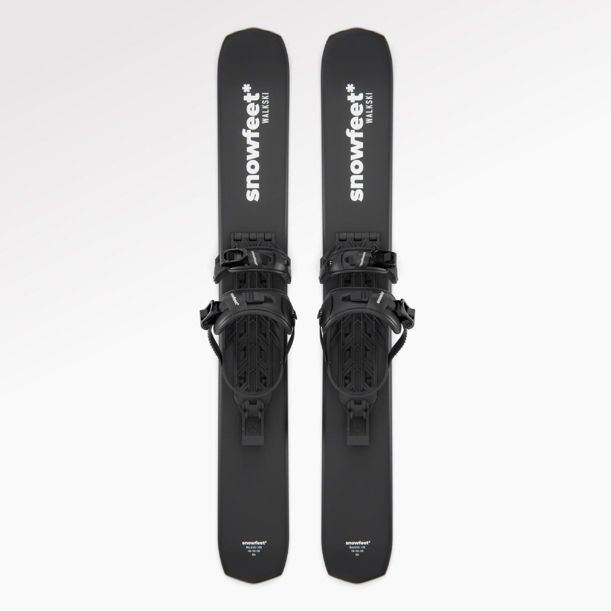 Snowfeet Walkski short backcountry touring skis for hiking and skiing, Climbing skins included, wood core.