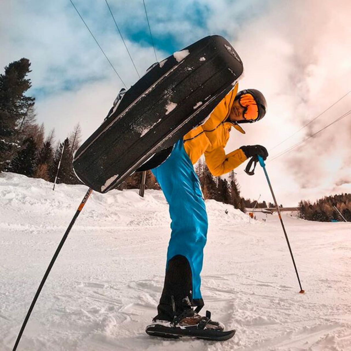 square SKIBOARDS SNOWBLADES SKIBLADES SHORT SKIS BIGFOOT