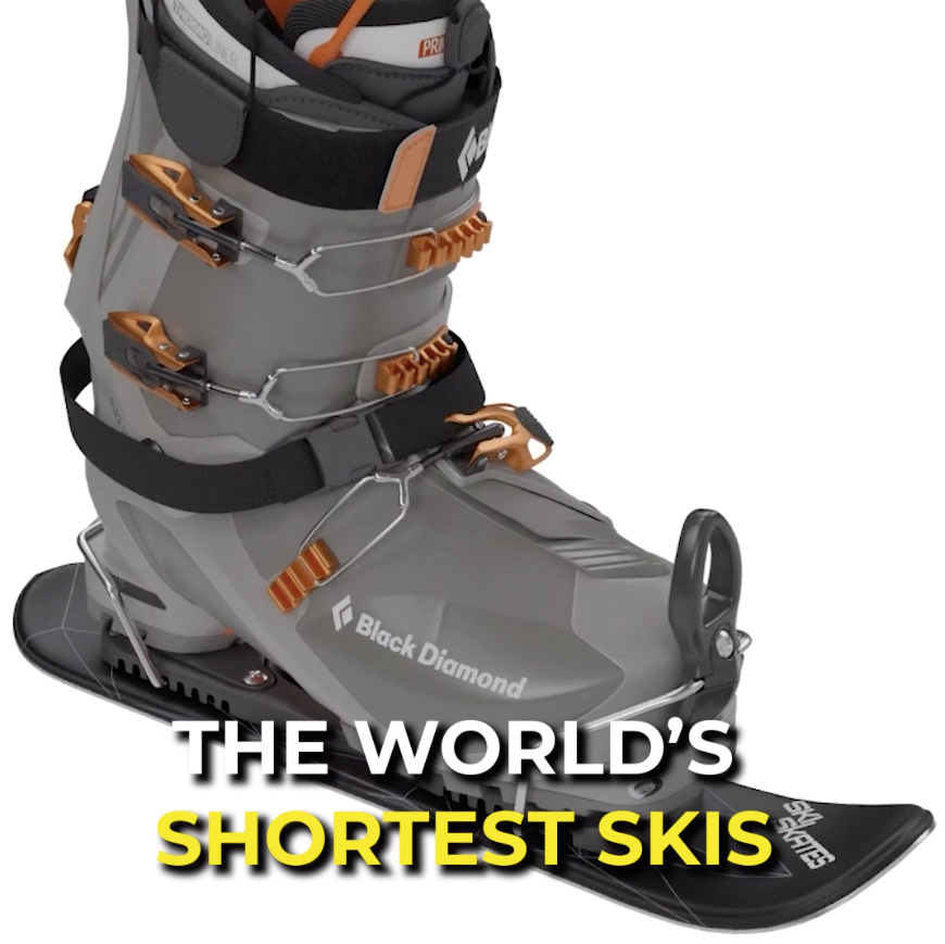 skiskates snowfeet miniski shortski shortestski snowboard boots bindings