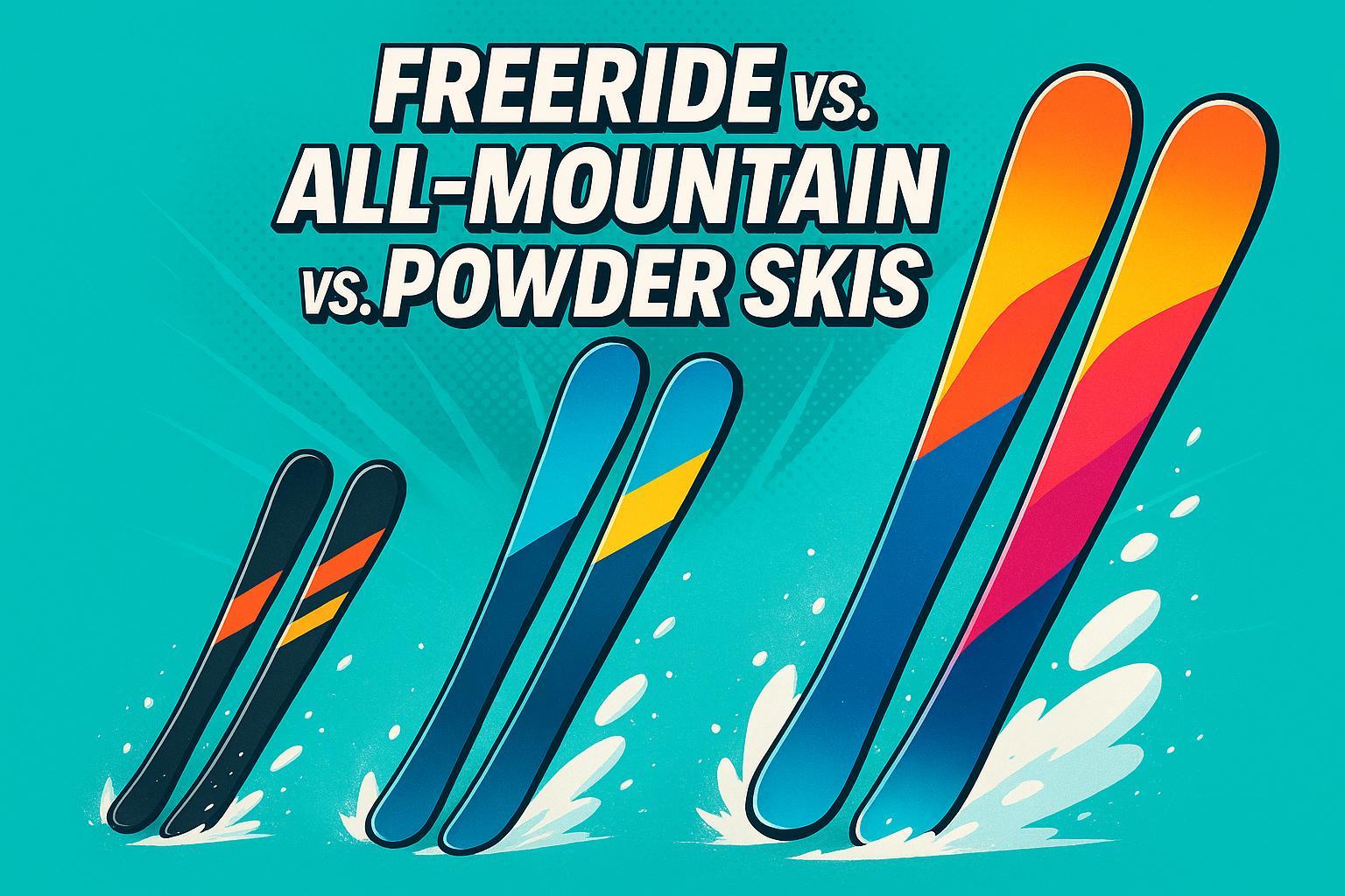 Freeride vs. All-Mountain vs. Powder Skis: Key Differences