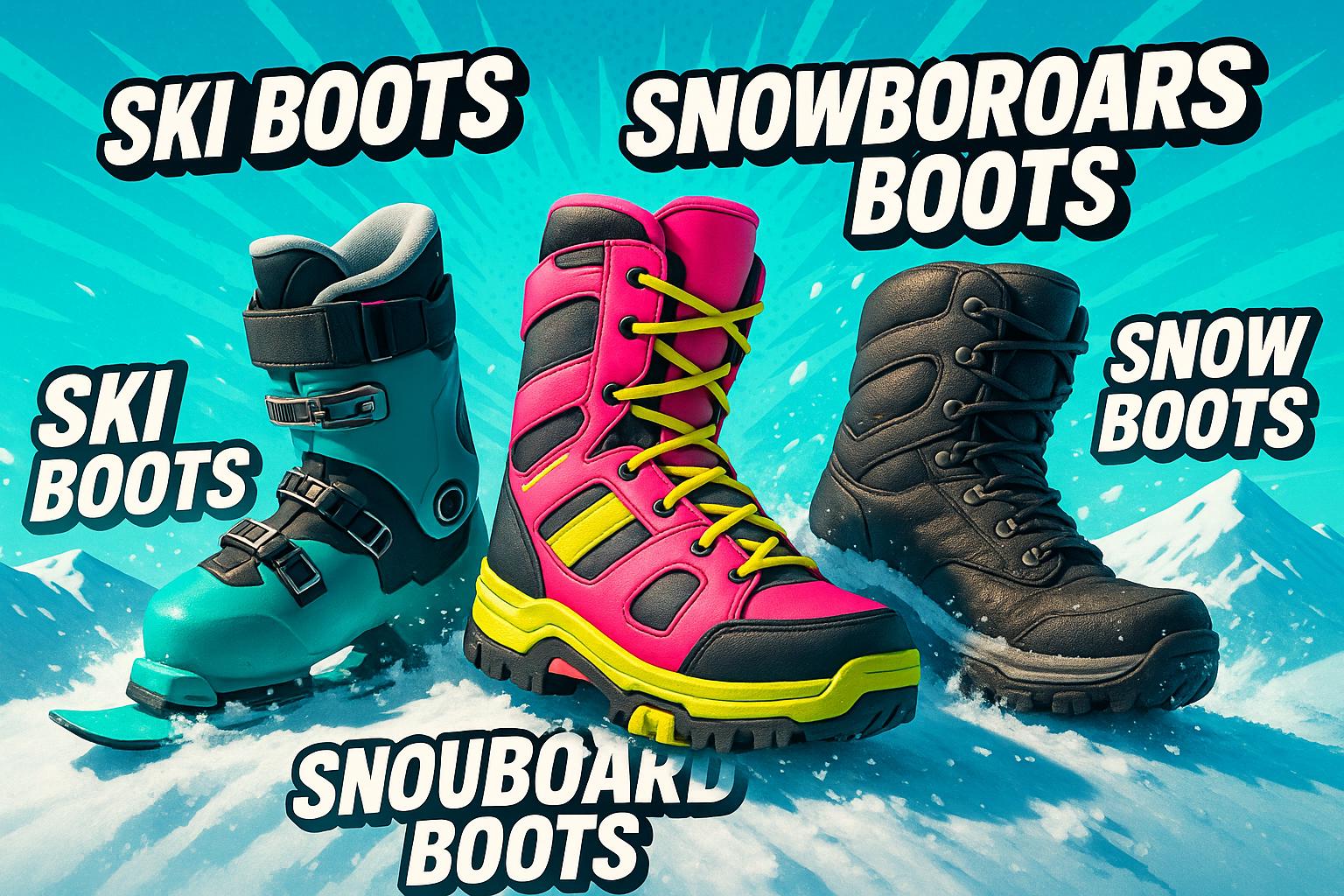 Ski Boots vs Snowboard Boots vs Snow Boots: Key Differences, Fit Tips & Buying Guide (2025)