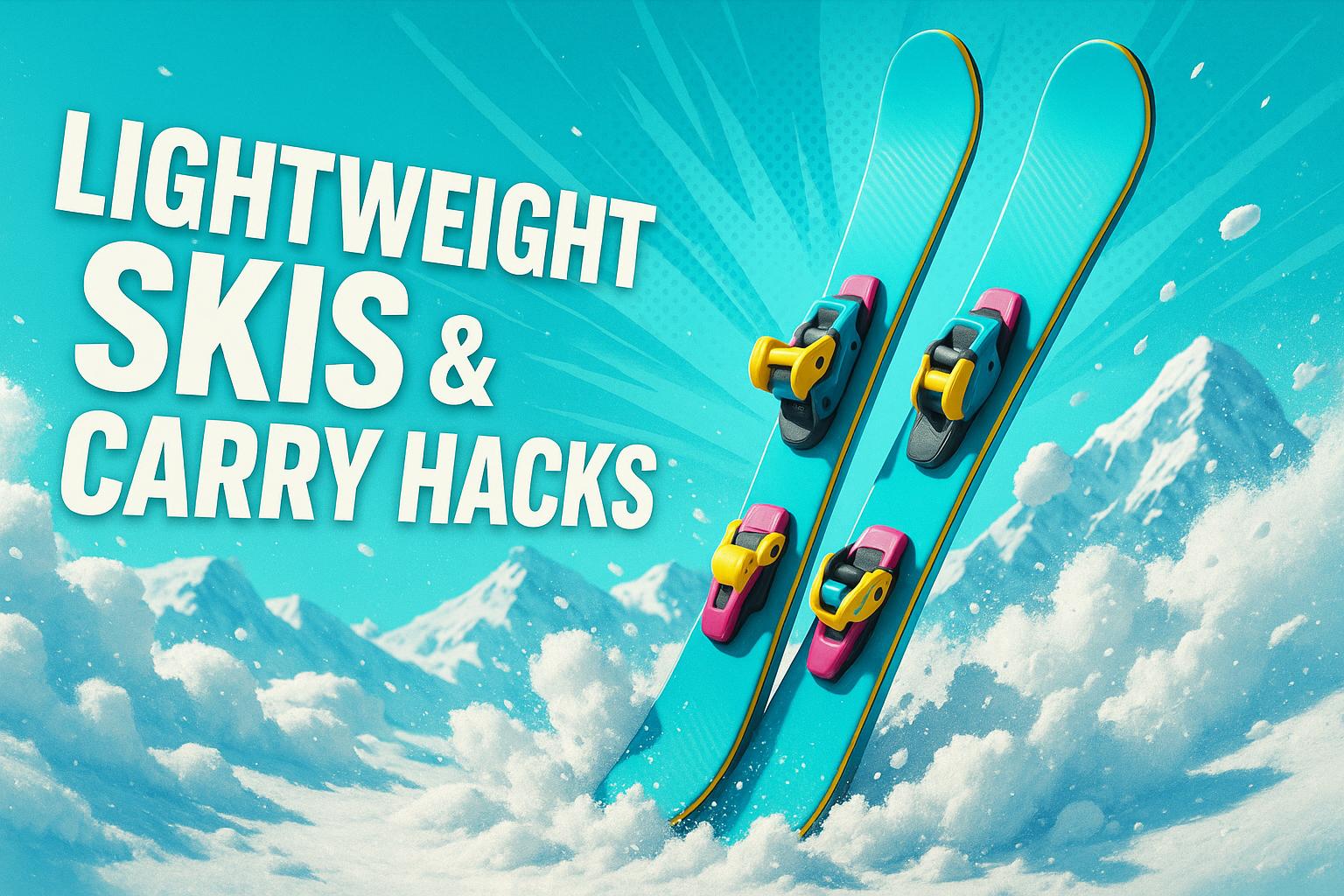 Lightweight Skis & Carry Hacks: Ditch Heavy Gear for Hassle-Free Snow Travel