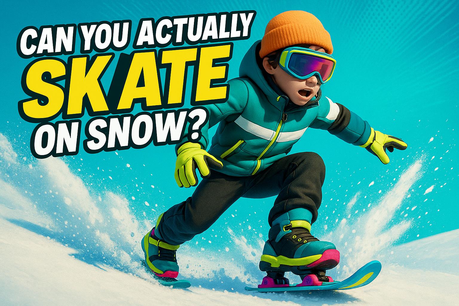 Can You Actually Skate on Snow? Yes! Here’s the Gear That Makes it Pos
