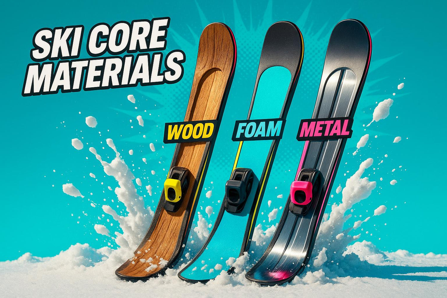 Understanding Different Ski Core Materials (Wood, Foam, Metal) and Their Effects