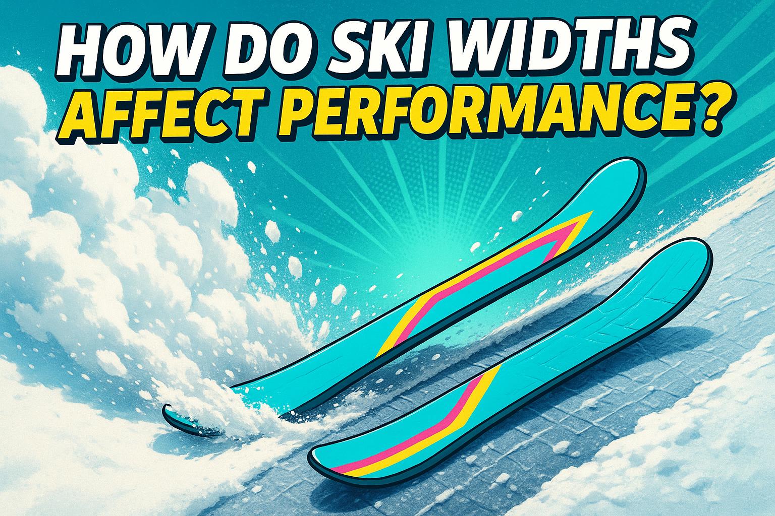 How Do Ski Widths Affect Performance in Different Types of Snow?
