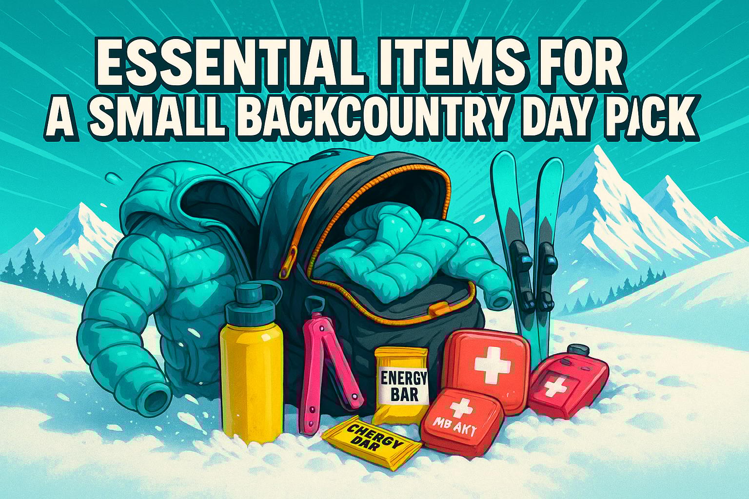 What Are the Essential Items for a Small Backcountry Day Pack (Beyond Avalanche Gear)?